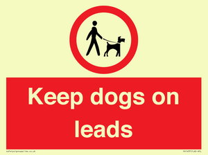 Keep dogs on leads